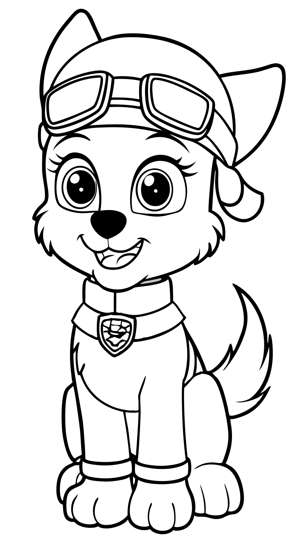 Página de color PAW PATROL SKYE